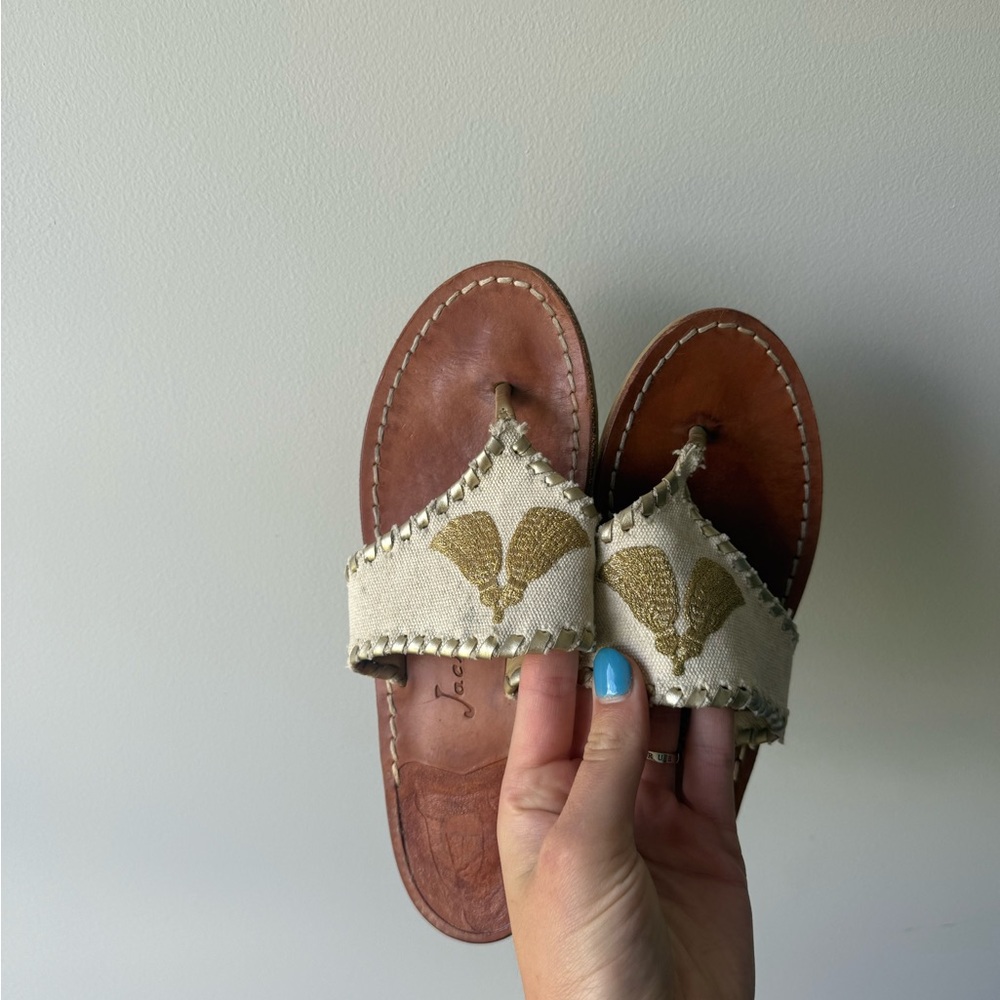 Jack Rodger’s Embroidered Sandels